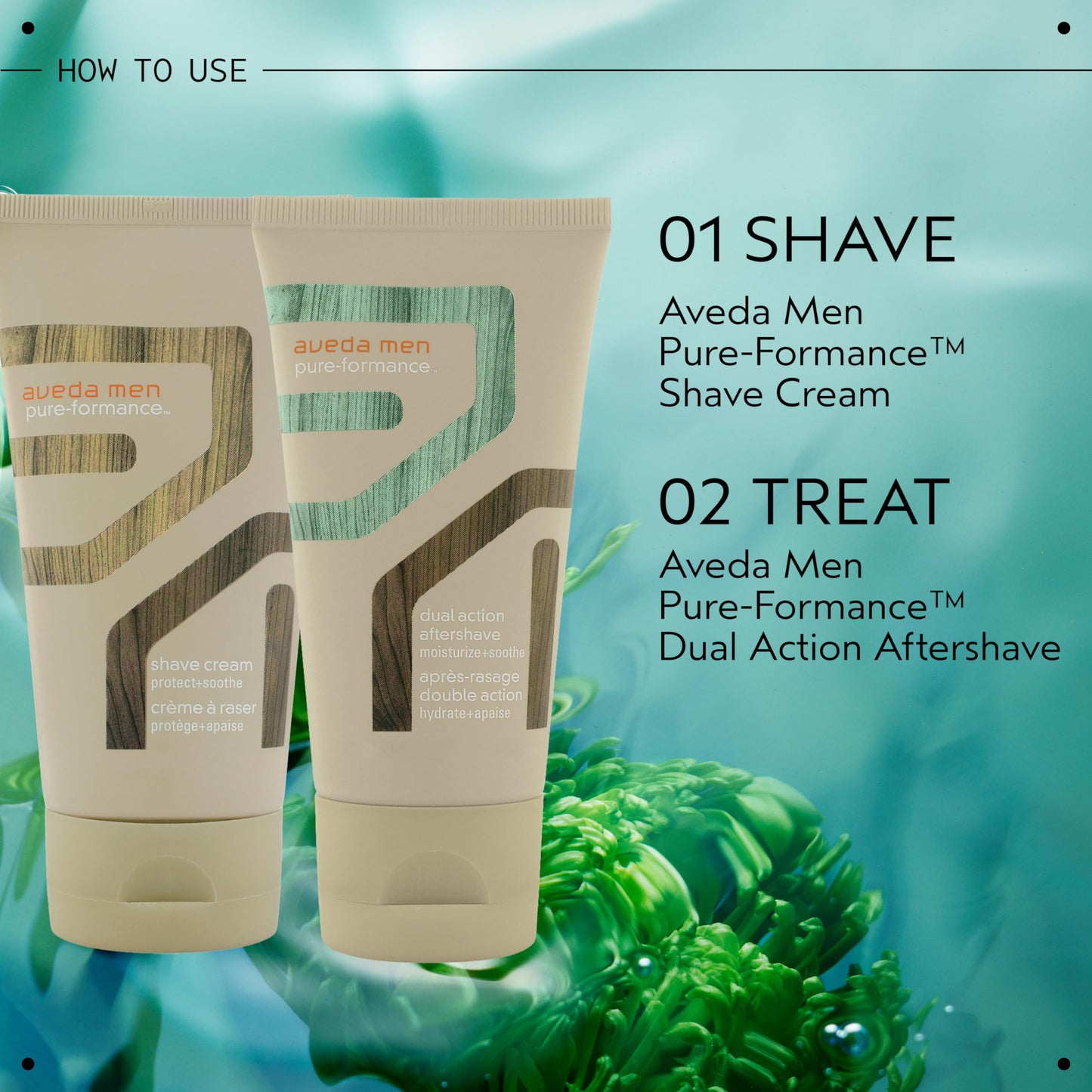 Aveda Men Pure-Formance Dual Action Aftershave | 2-in-1 Aftershave & Moisturizer | with Spearmint | for All Skin Types | 97% Naturally Derived*, 2.5