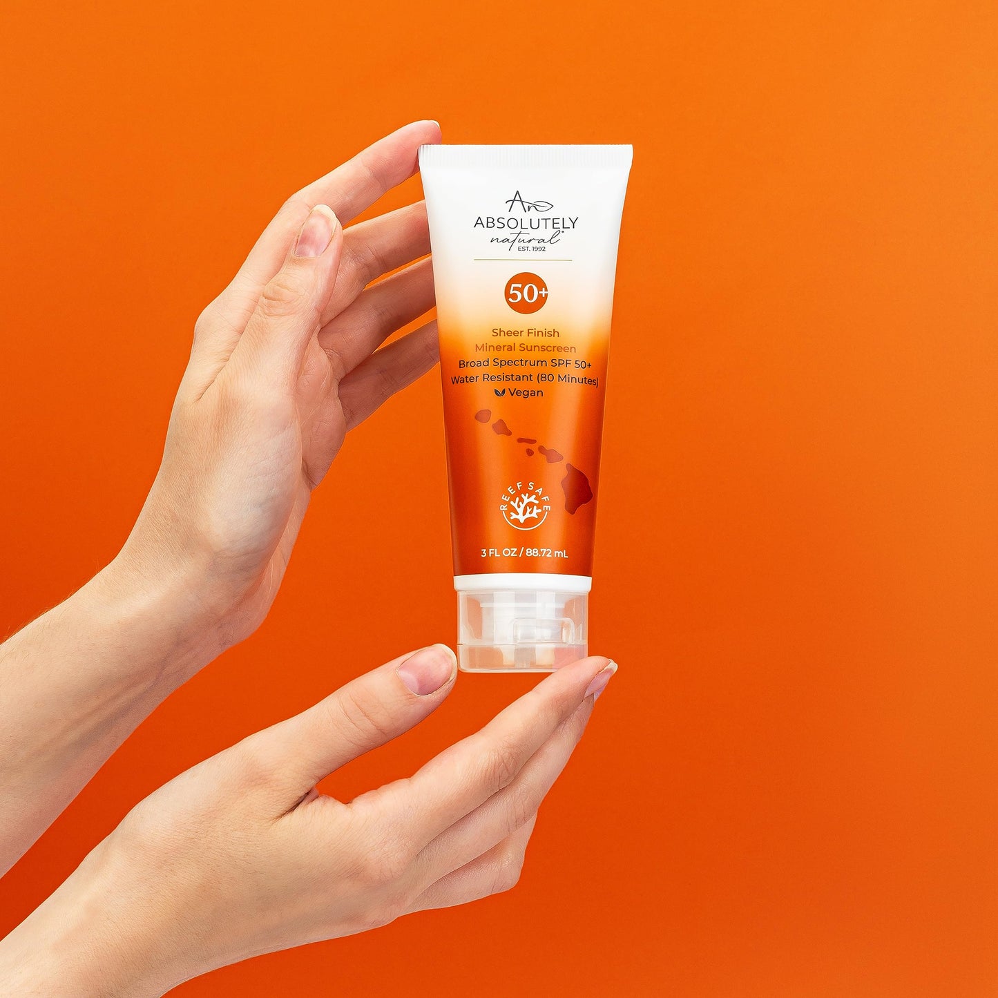 Absolutely Natural SPF 50+ Mineral Sunscreen Lotion - Anti-Aging Sunblock for Body & Face, Made with Rose Hips, Aloe, Zinc Oxide and Other Cruelty