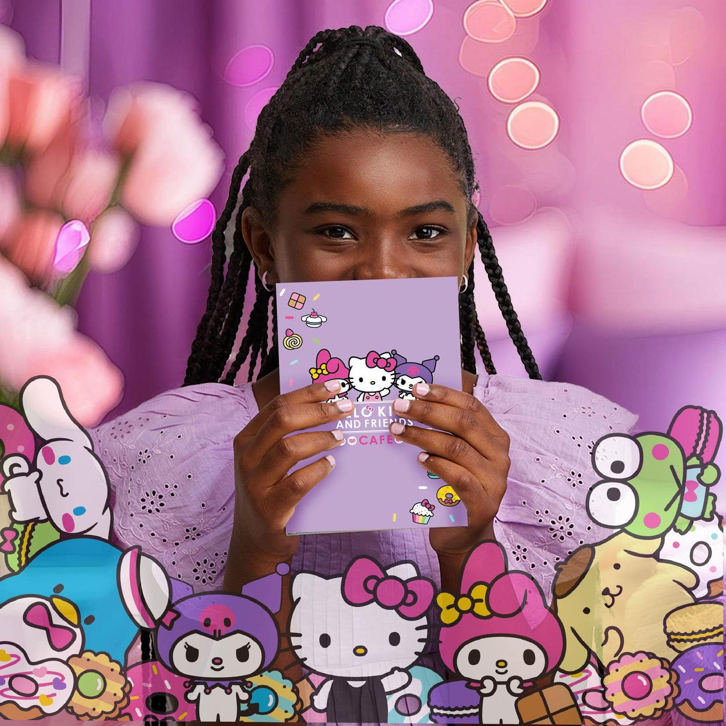 Hello Kitty 22-Pc Kawaii Stationery Set – Cute Sanrio School Supplies with Notebook, Pens, Stickers & More, Collectible Gift for Ages 4+