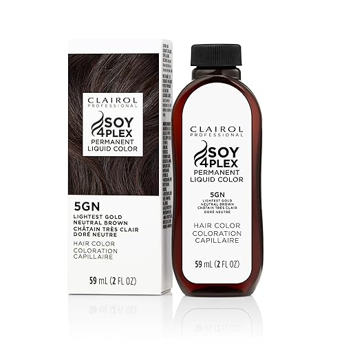 Clairol Professional Permanent Liquicolor, 5gn Light Gold Neutral Brown, 2 Fl Oz - Packaging May Vary