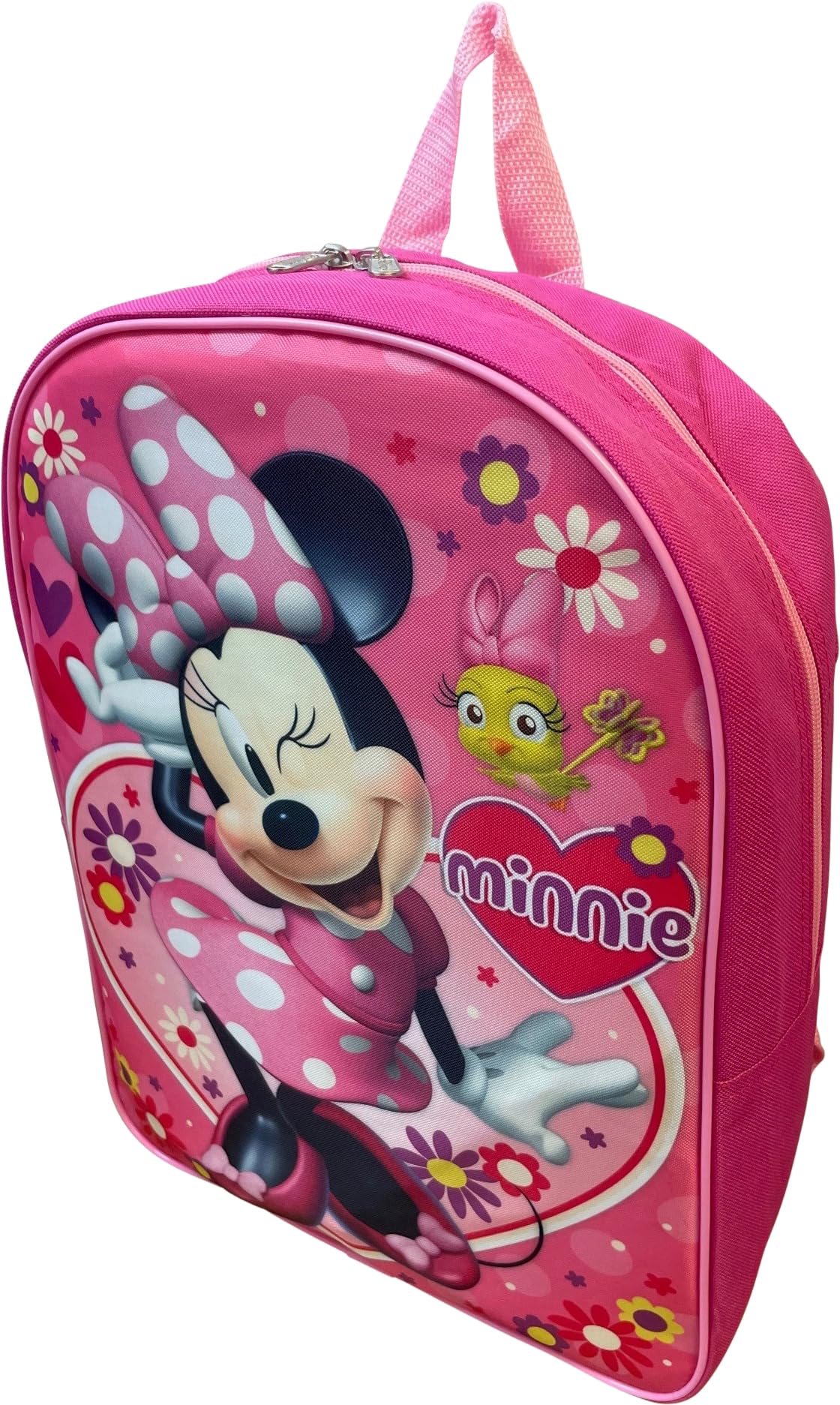 Ruz Minnie Mouse Kid's Licensed 15 Inch School Bag Backpack (Minnie Mouse)