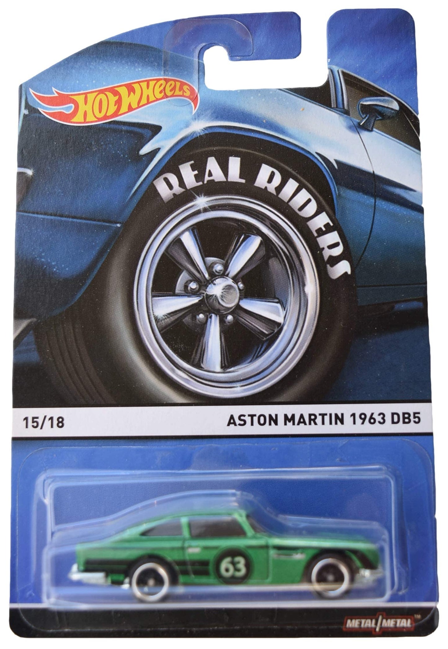 Hot Wheels Aston Martin 1963 DB5 - Green 15/18 Real Riders