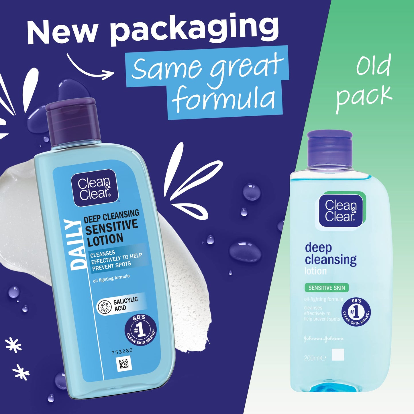 Clean & Clear Deep Cleansing Lotion - Sensitive (200ml)