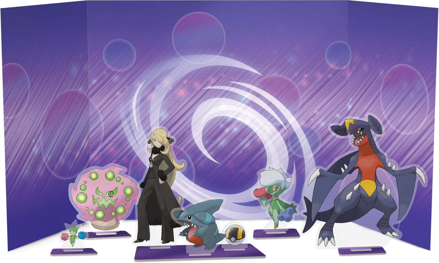 Pokemon TCG: Cynthia’s Garchomp ex Premium Collection - 6 Packs, Stickers, Promos