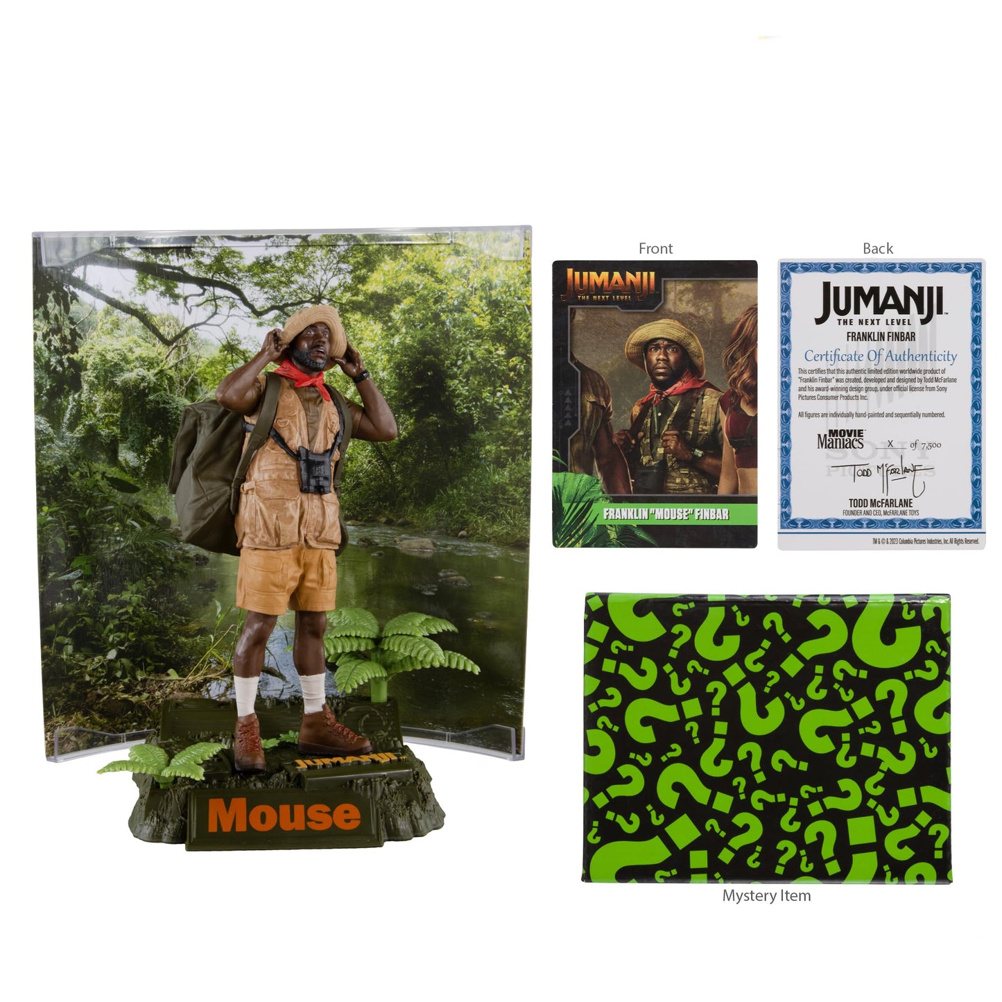 McFarlane Toys - Movie Maniacs Franklin Mouse Finbar (Jumanji) 6in Posed Figure