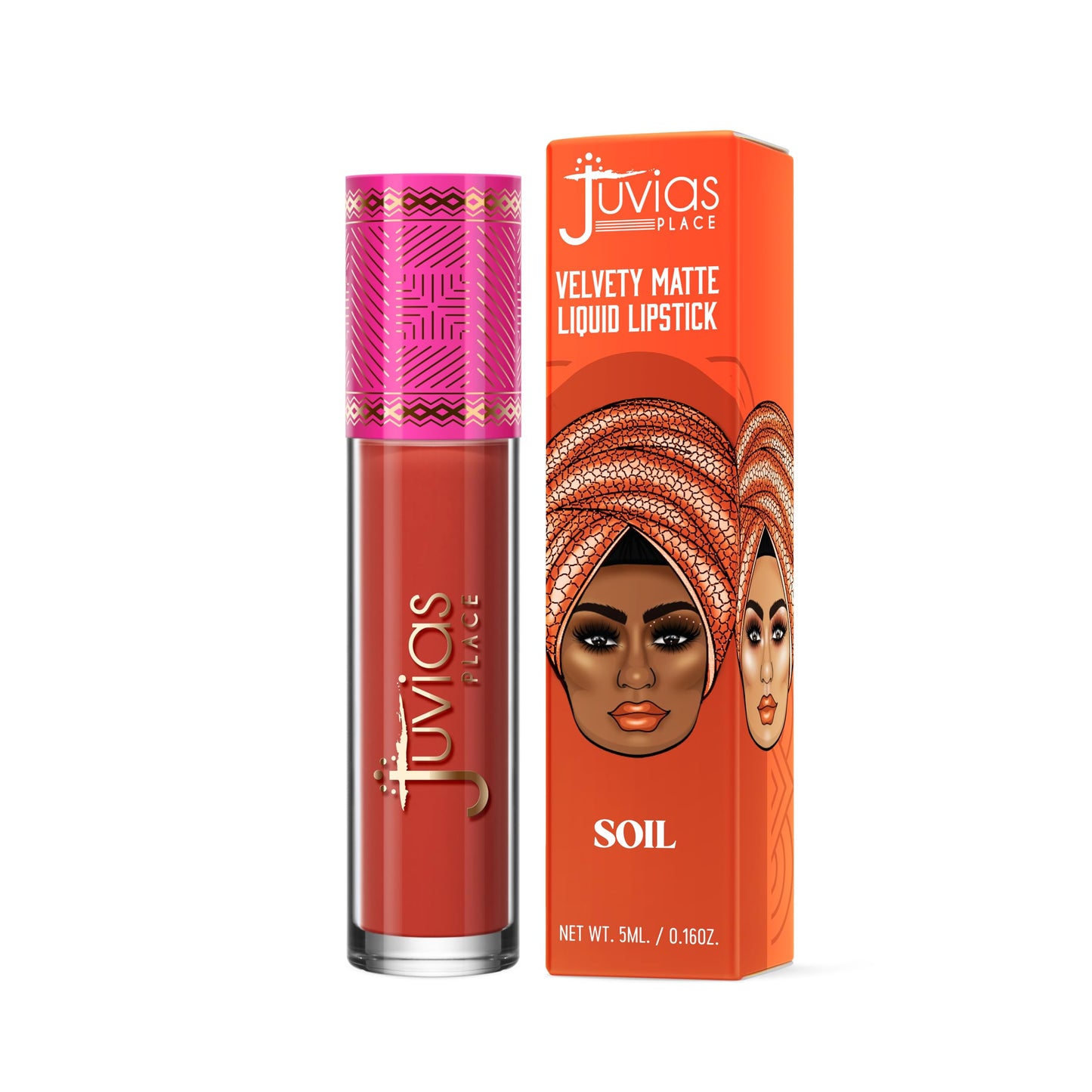 Juvia's Place Velvety Matte Liquid Lipstick Soil - Hydrating, Long-Wearing, Velvety Soft & Feather Light - Hyperpigmented Creamy Matte Lipstick