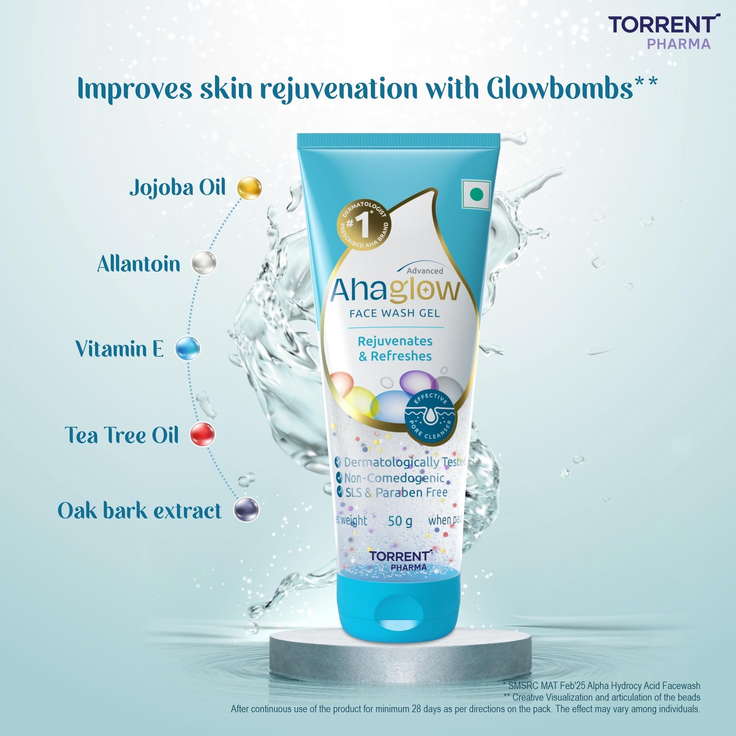 AHAGLOW FACE WASH 50GM