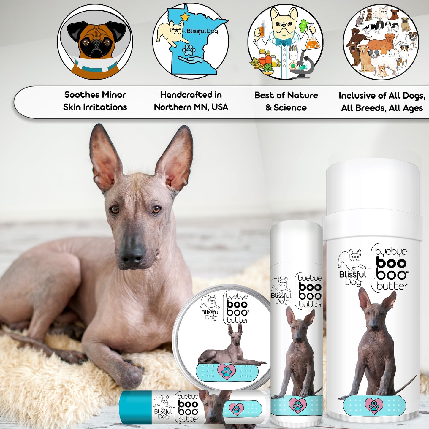The Blissful Dog Xoloitzcuintli Boo Boo Butter, 1-Ounce Beauty and Personal Care The Blissful Dog