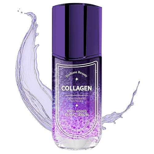 Radiant Beauty Collagen Anti-Aging Facial Serum - Deeply Moisturizing & Smoothing, Diminishes Dark Spots & Wrinkles - Dermatologist Tested, Korean