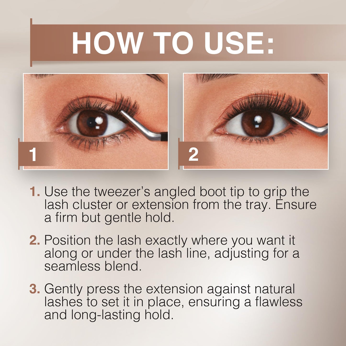 Ardell Pre-Mapped Eyelash Applicator Tool 40° Curved Lash Tweezers Beauty and Personal Care Ardell