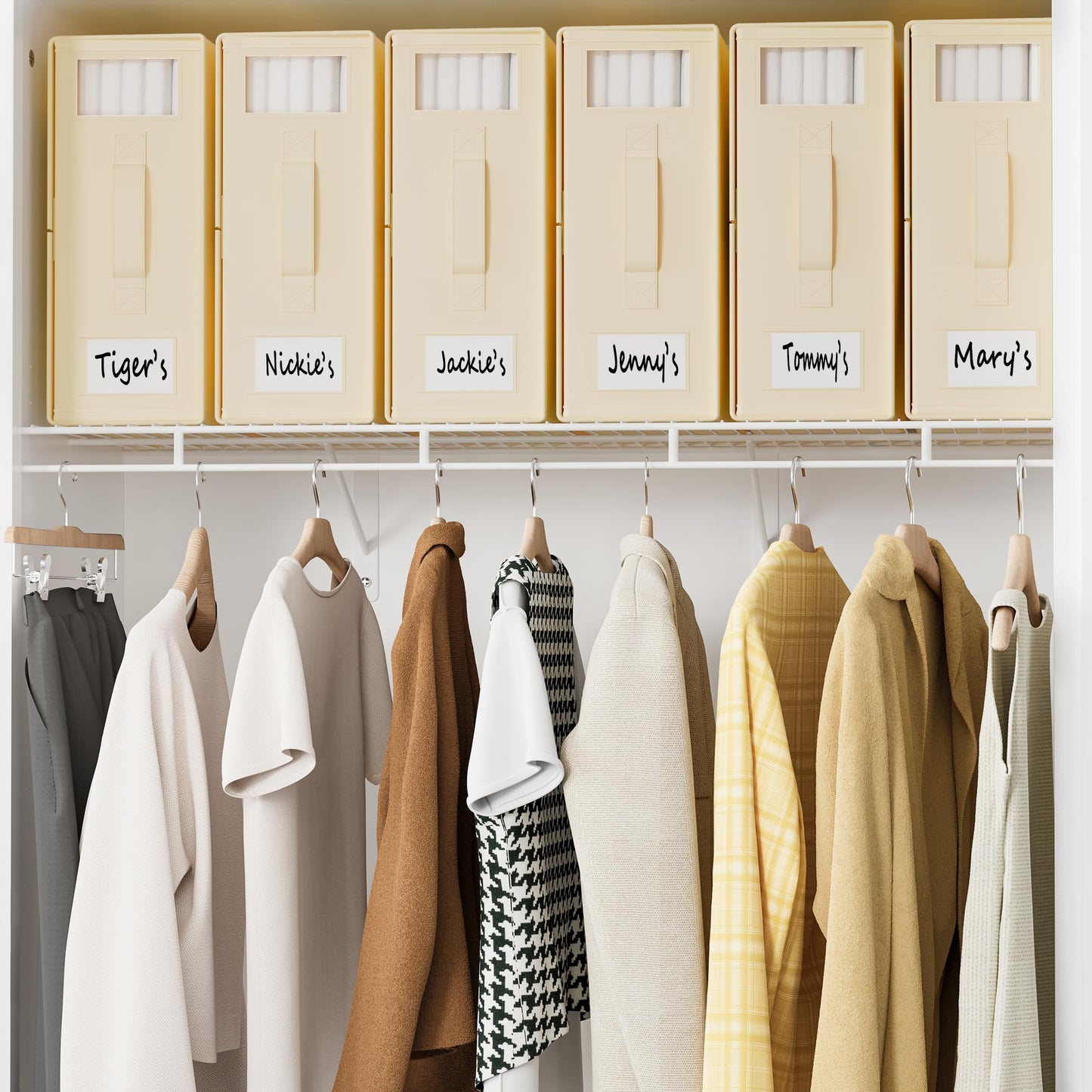 SheetCube Bed Sheet Organizers and Storage 6 Pack, Foldable Linen Closet Organizer with Window and Label, Bedding Folder Storage Box Container…