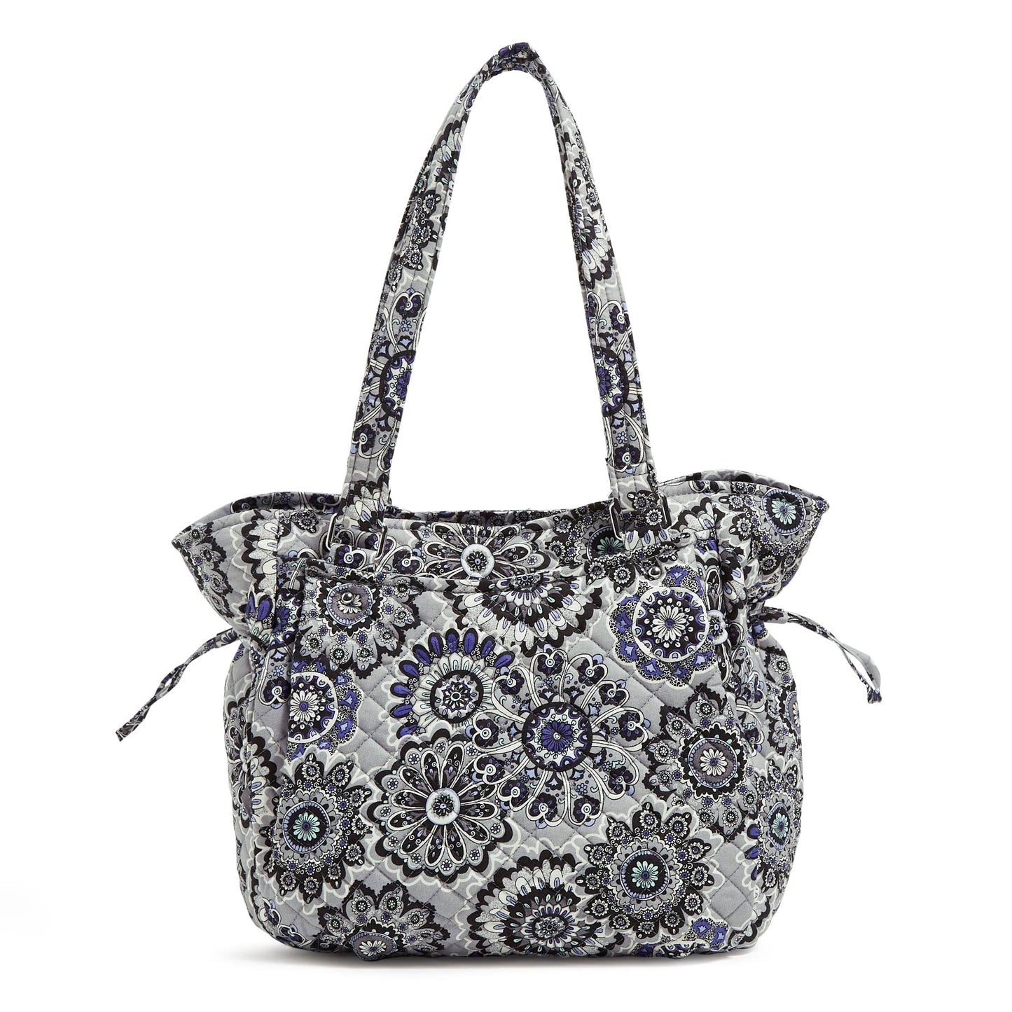Vera Bradley Women's Cotton Glenna Satchel Purse, Tranquil Medallion - Recycled Cotton, One Size