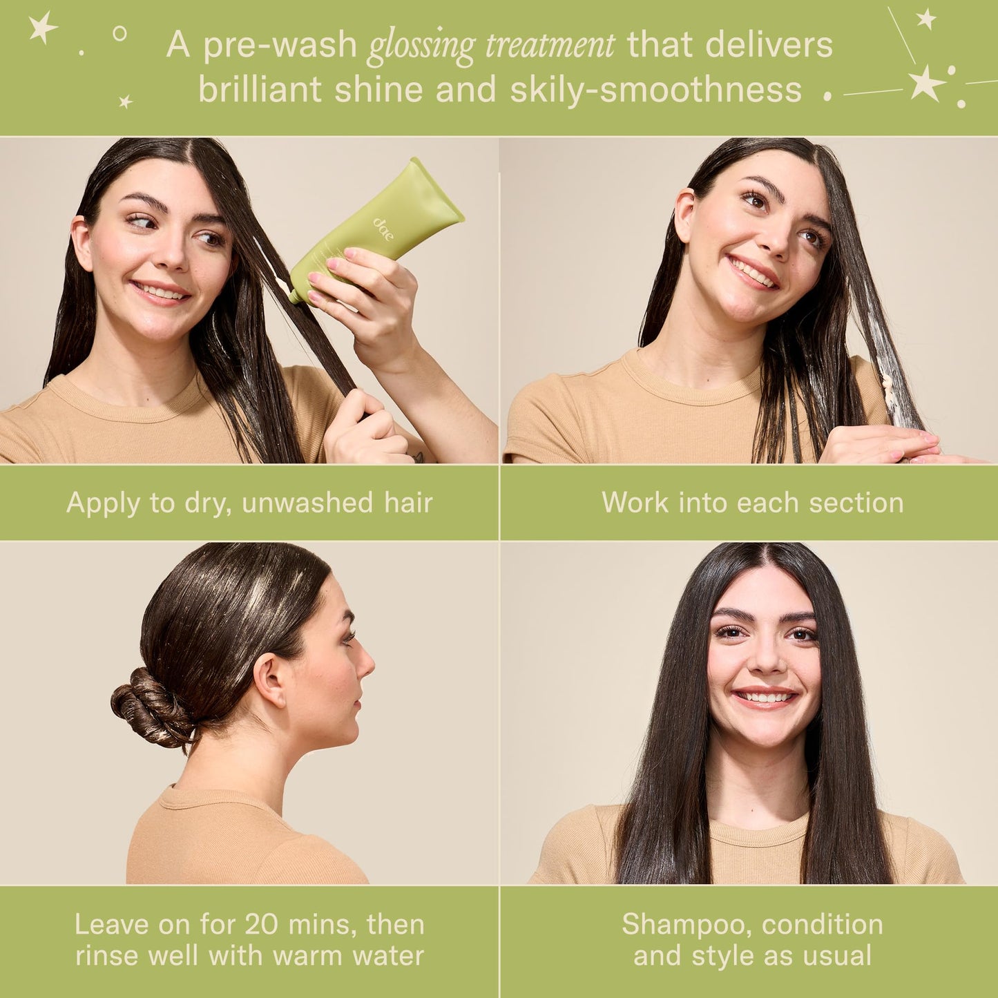 DAE Shine Bright Set (Signature Shampoo, Signature Conditioner & Stargloss Treatment)