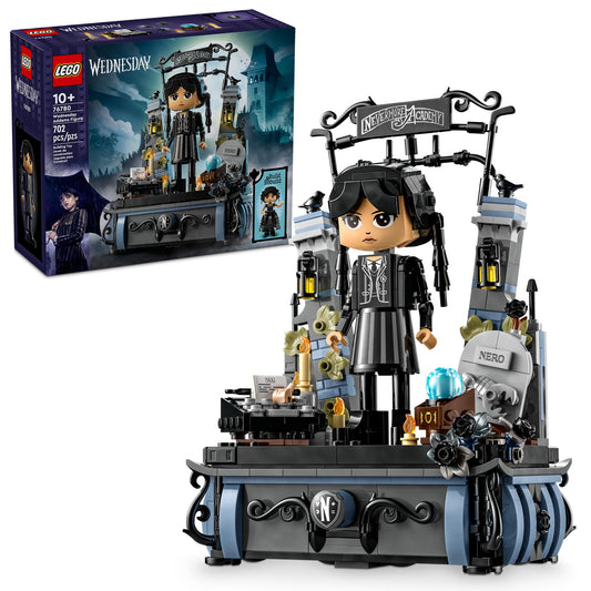 LEGO Wednesday Addams Figure – Collectible Building Toy for Kids, Girls & Boys 10+, Display Doll for Fans, Birthday Gift Idea, 76780