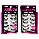 Cosmania Lashes for Days False Eyelashes (Wispies) - Easy to Apply, Gives Lashes Soft, Wispie Look | Noticeably Fuller Looking Lashes | Adhesive