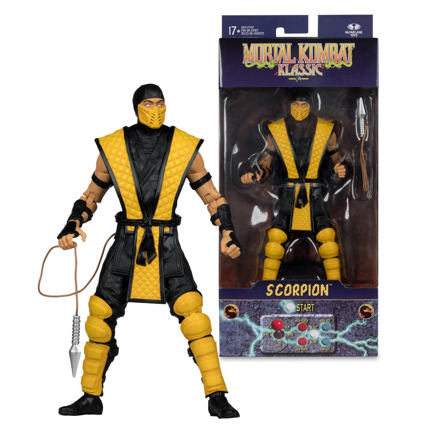 McFarlane Toys- Mortal Kombat Klassic Scorpion 7in Action Figure