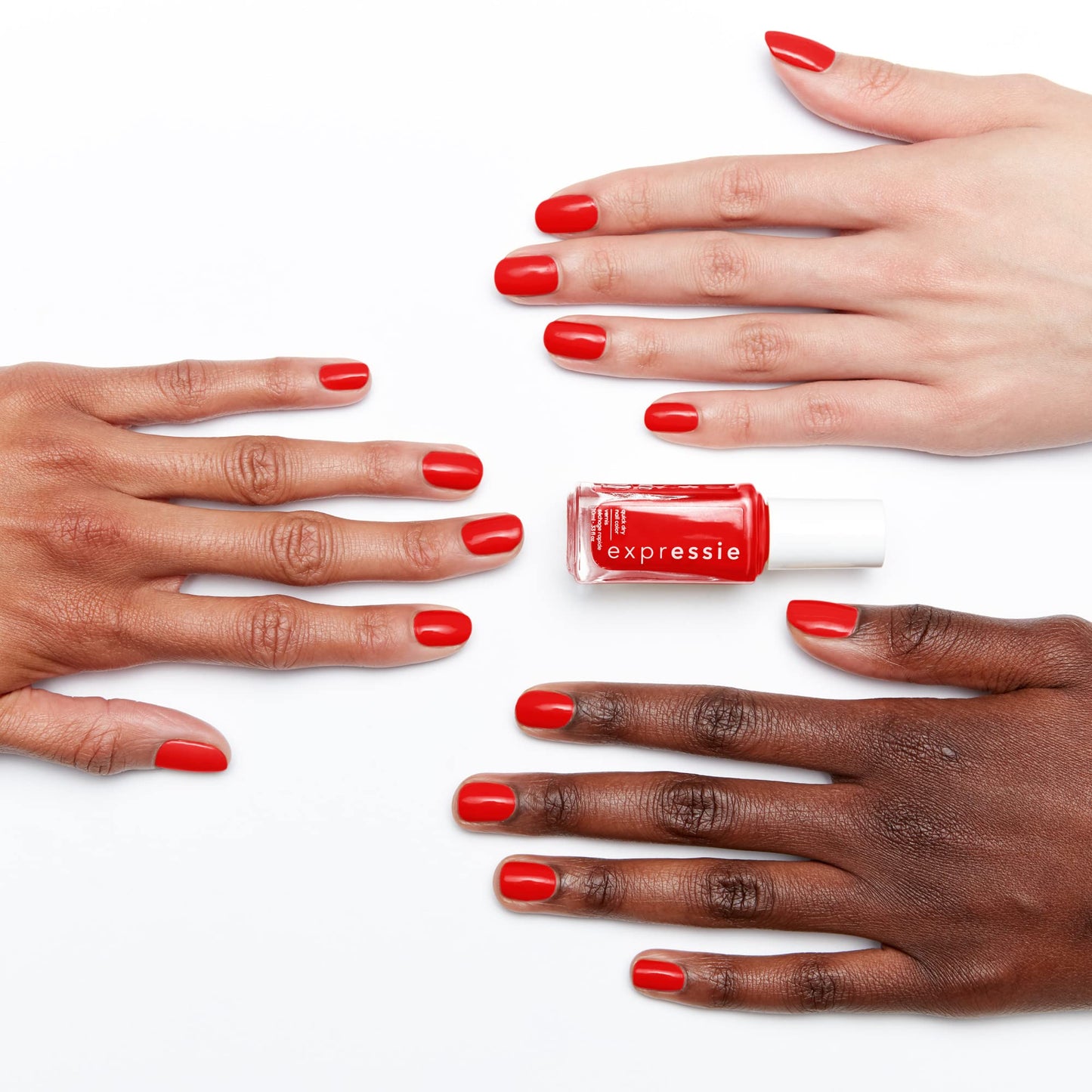 essie Nail Polish, Expressie Quick-Dry Nail Color, Vegan, Word On The Street, Red, Send A Message, 0.33 fl oz Beauty & Personal Care essie