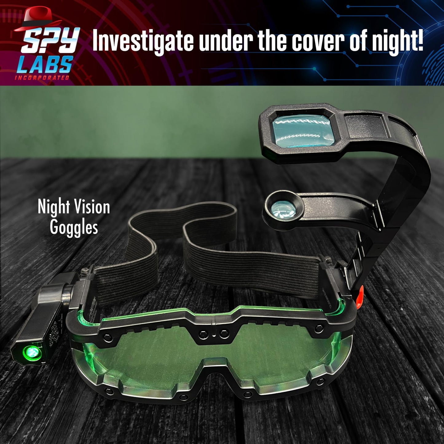 Thames & Kosmos Spy Labs Ultimate Spy Sleuth 2-in-1 Pack – Night Vision Goggles & Motion Detector Alarm Toys for Kids Ages 8+