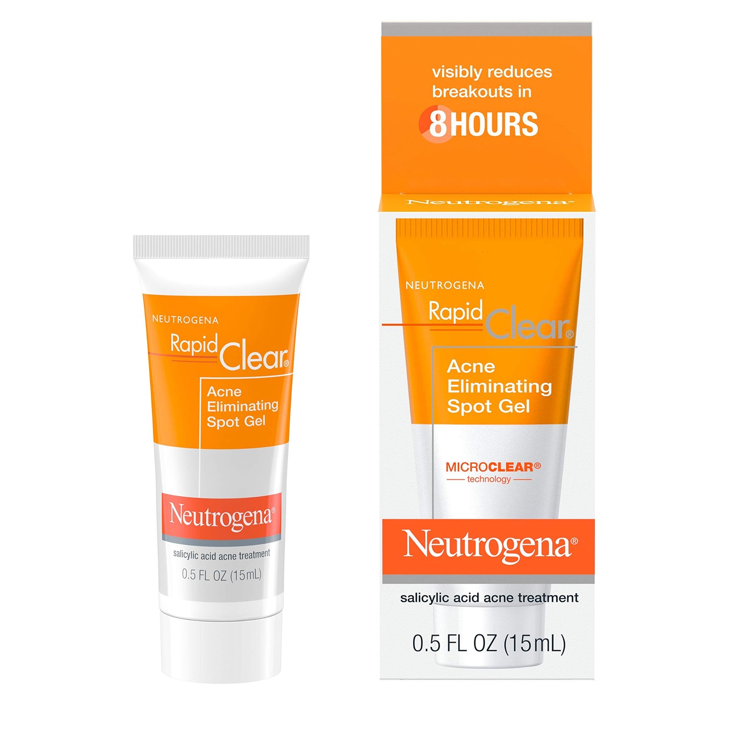 Neutrogena Rapid Clear Acne Eliminating Spot ment Gel with Witch Hazel and Salicylic Acid Acne Medicine for Acne-Prone Skin, 0.5 fl. oz (Pack of 3)