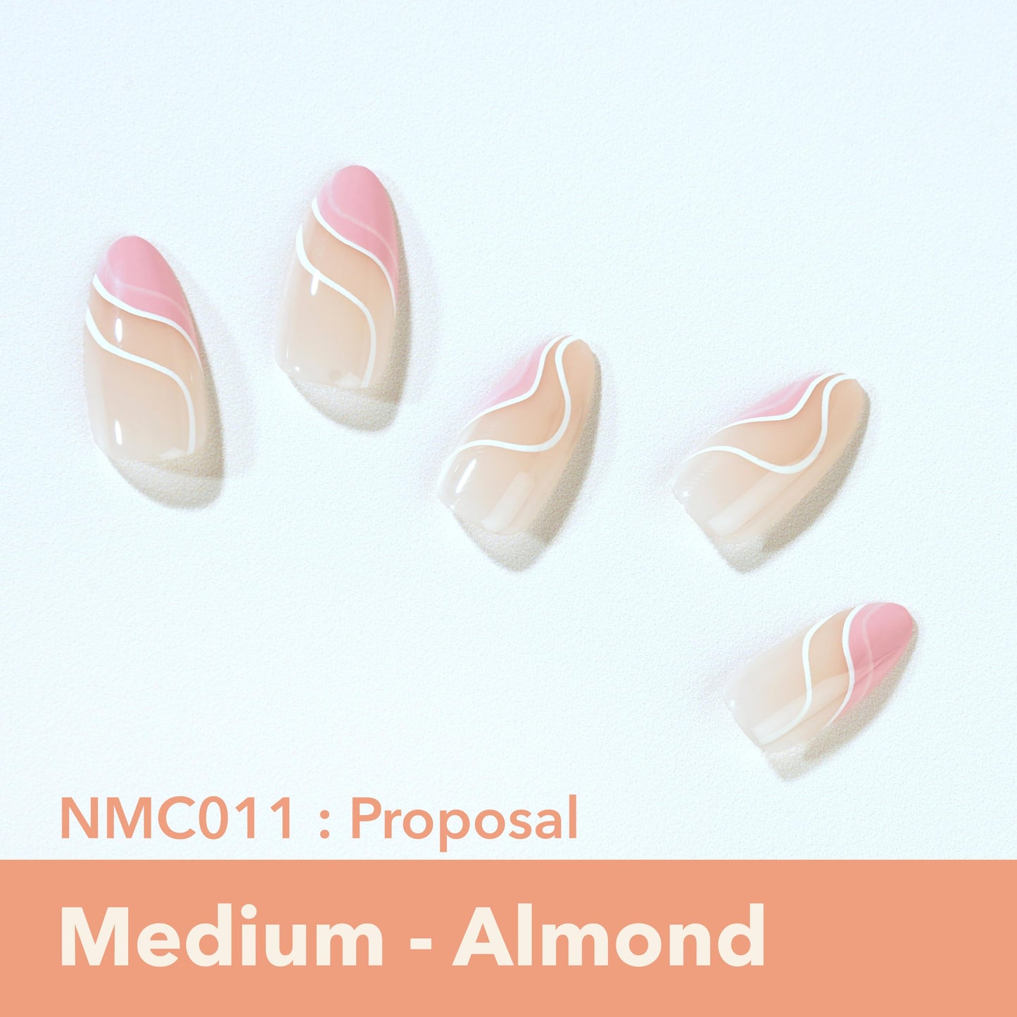 MOOD: TOO CLASSY Press On Nails - Proposal | Trendy Medium Almond Shape | Salon Acrylic Finish, Kit Includes 30 Nail Tips, Mini Glue, Adhesive Tabs Beauty & Personal Care EBIN NEW YORK