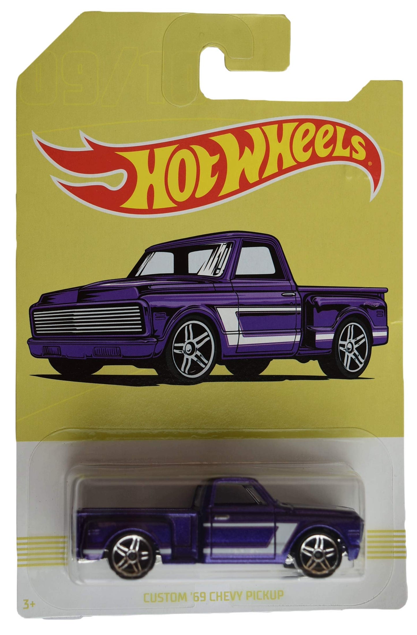 Hot Wheels purple Custom '69 Chevy Pickup 9/10