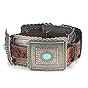 ARIAT Women's Turquoise Concho Western Belt, Tan, X-Large