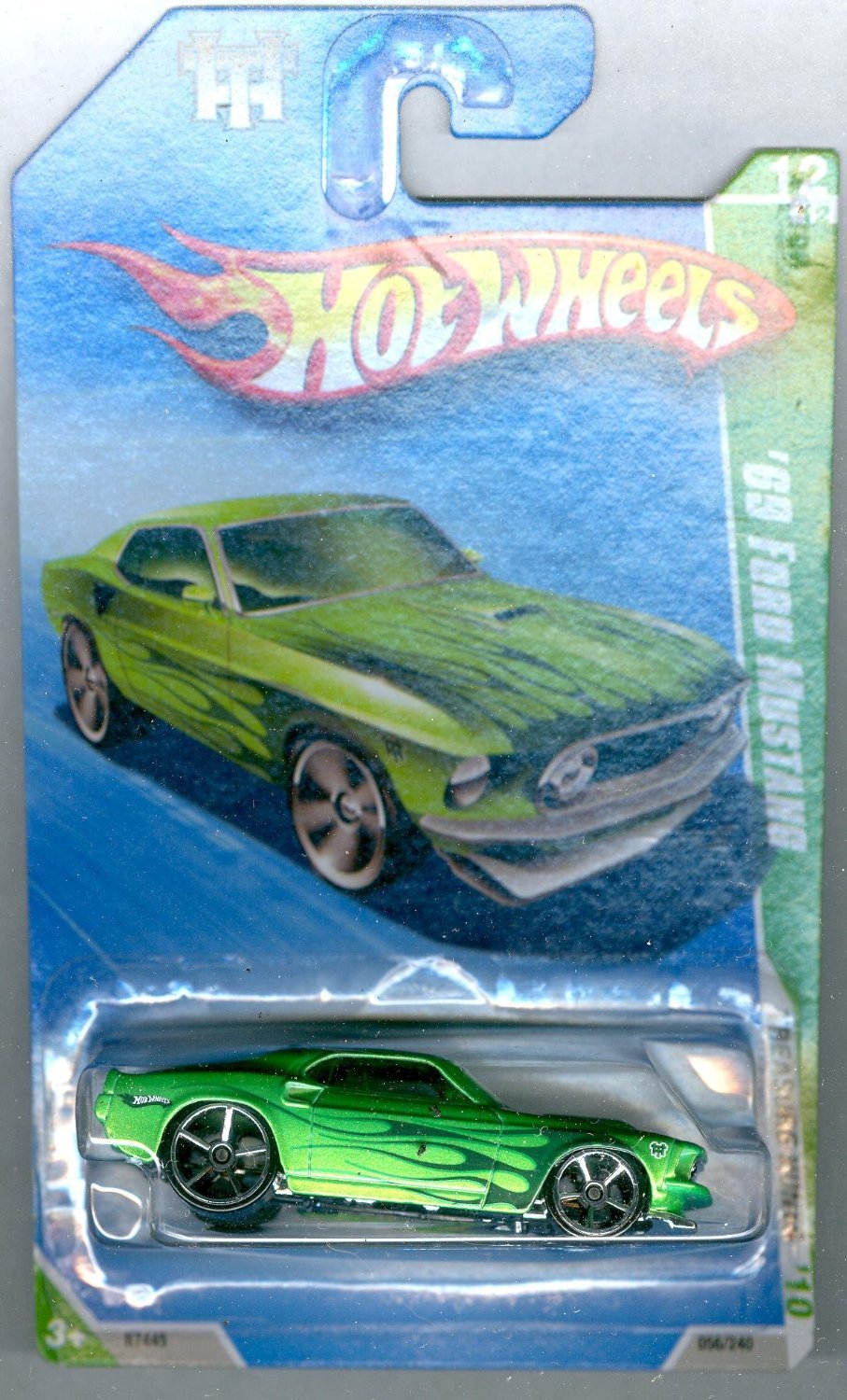HOT WHEELS 2010 TREASURE HUNT 12/12 GREEN '69 FORD MUSTANG