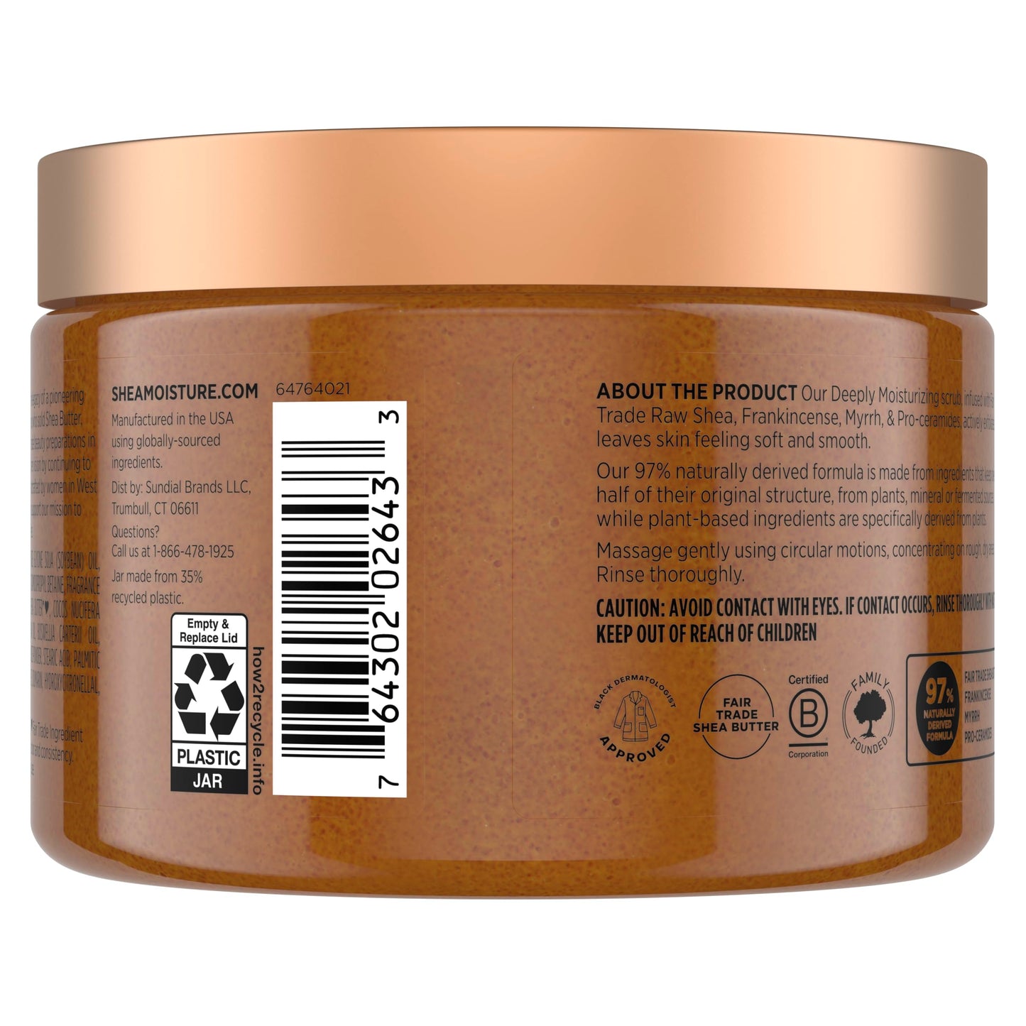 SheaMoisture Shea Sugar Body Scrub For Moisturize And Restore Dry Skin Raw Shea Butter Deeply Moisturizing Body Scrub With 24h Shea Moisture Nutrients Beauty & Personal Care Shea Moisture