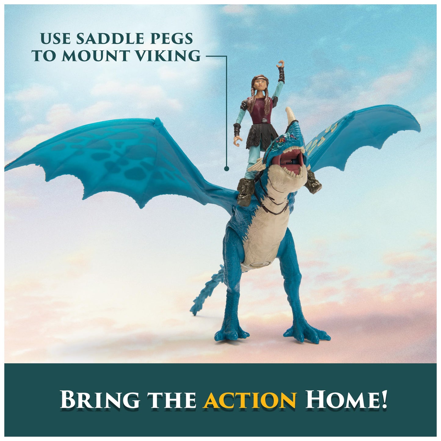 Dreamworks Dragons, How to Train Your Dragon, Deadly Nadder & Astrid, Viking Duo Action Figures, Kids Toys for Boys Ages 4 and up