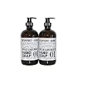 PDTXCLS Birsppy CHDENUO Sudopo Newport Home and Body Co Hand Soap, Wild Lavender, 2 Glass Bottles 16 fl oz Each