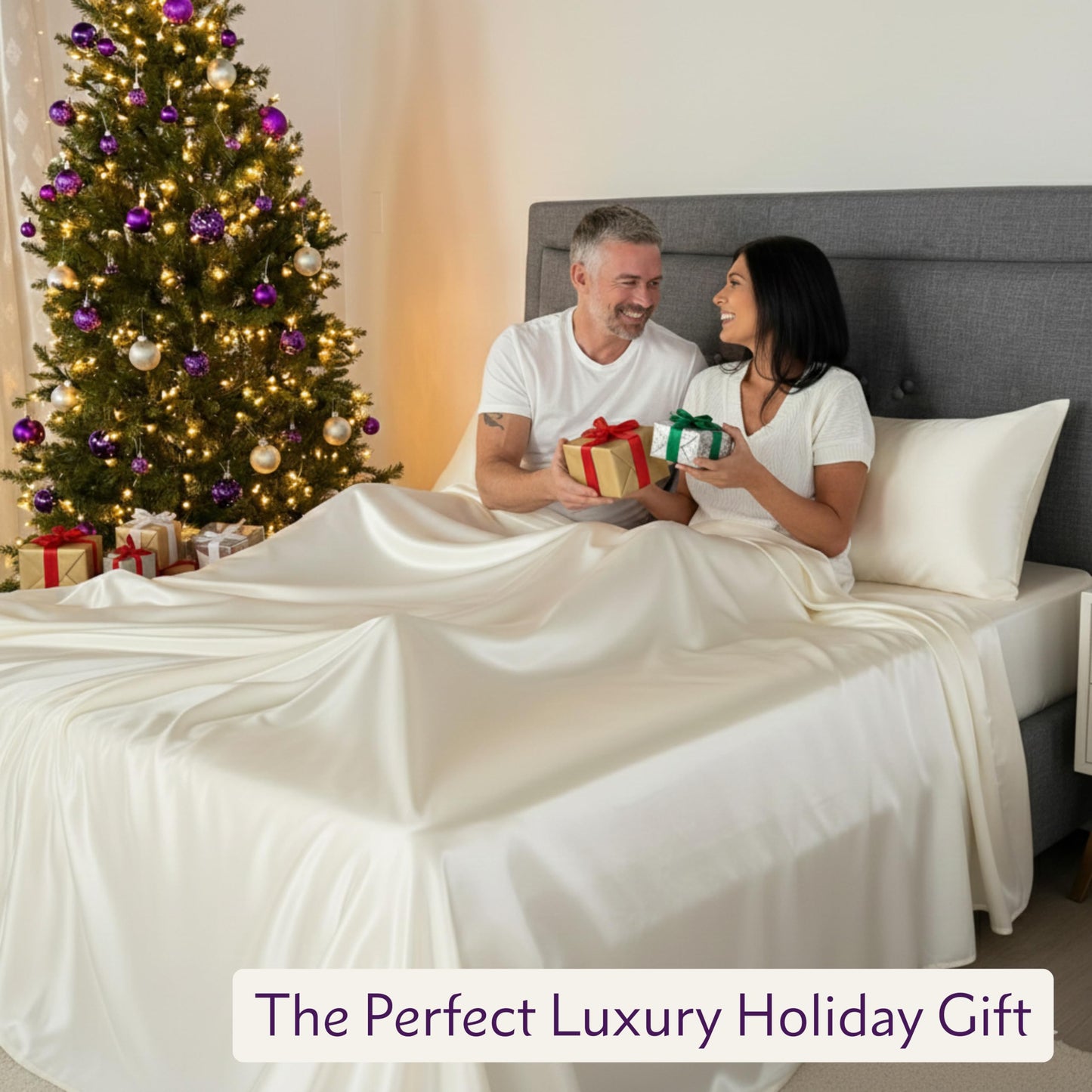 Mulberry Park Silks - 22 Momme 100% Mulberry Silk Sheets - King Size Bed Set - 16" Pocket - Luxurious Bed Sheets & Pillowcases, Skin-Friendly &