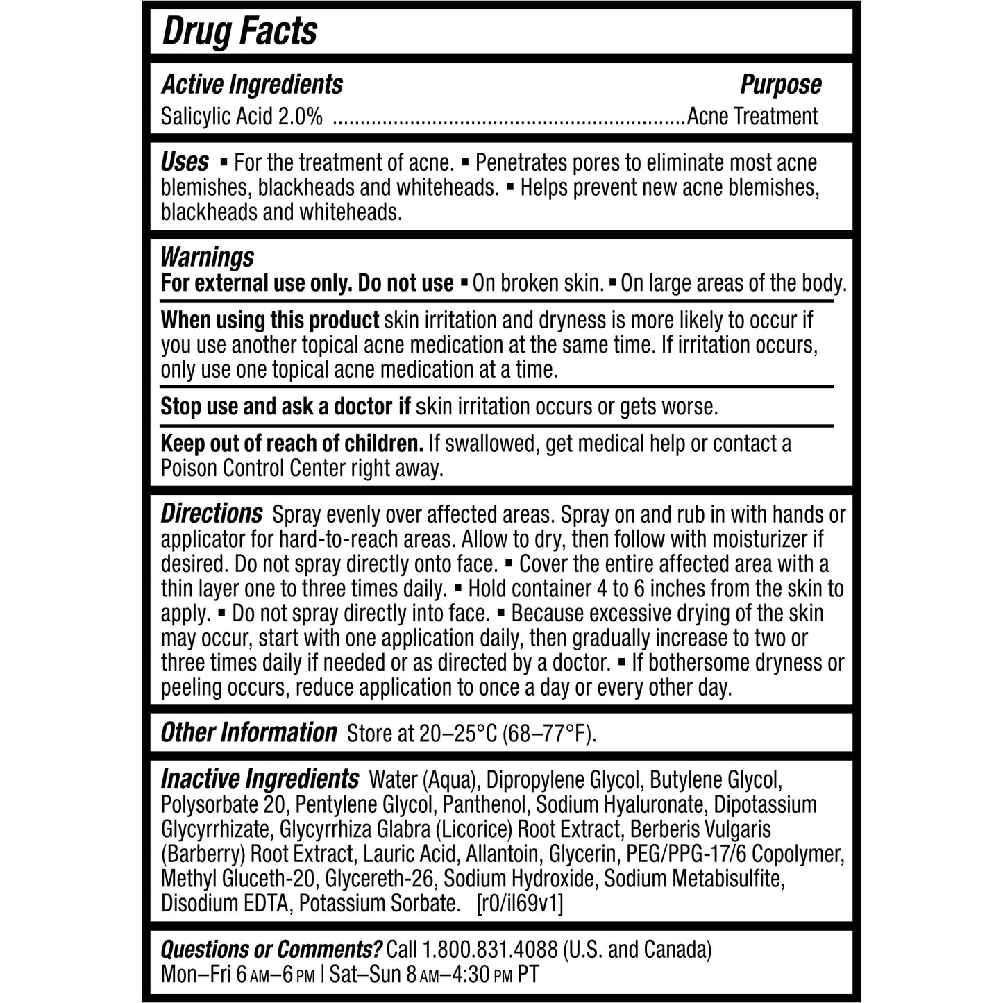 Paula’s Choice CLEAR Back & Body Acne Spray 4 oz – 2% BHA Salicylic Acid Treatment for Bacne, Clogged Pores, Blackheads & Breakouts