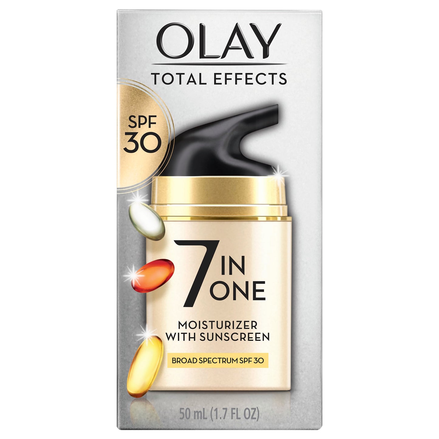 Olay Facial Moisturizing Lotion SPF 30 Total Effects for Dry Skin, 7 Benefits including Minimize Pores, Anti-Aging, 1.7 oz Beauty and Personal Care Olay