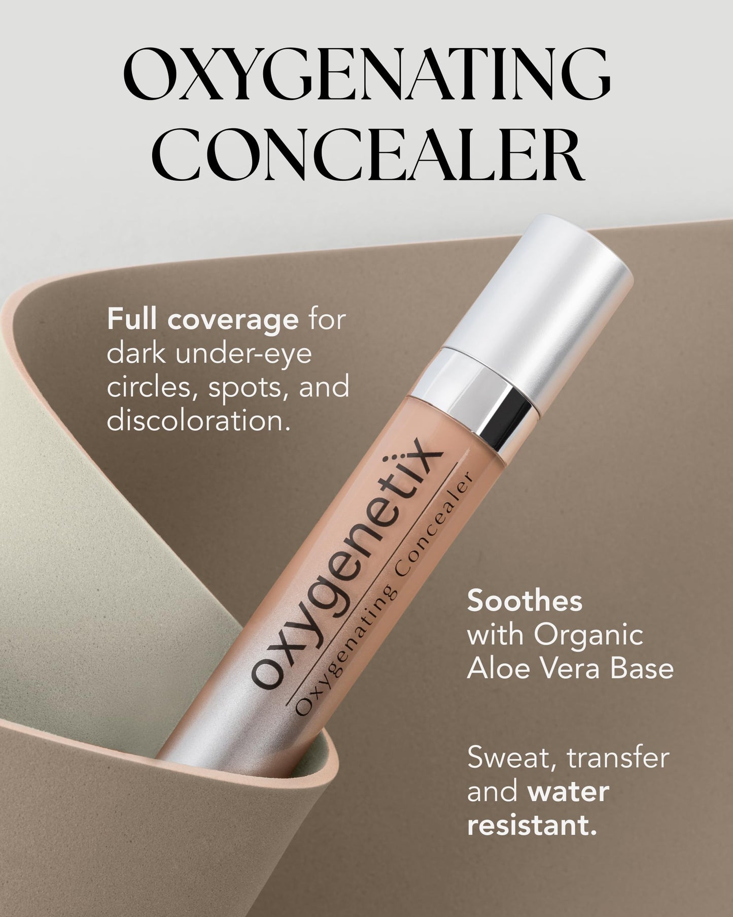 Oxygenetix Oxygenating Concealer - Y-3.0 | Full Coverage for Dark Circles, Face & Body | Lightweight, Sweat-Resistant Formula