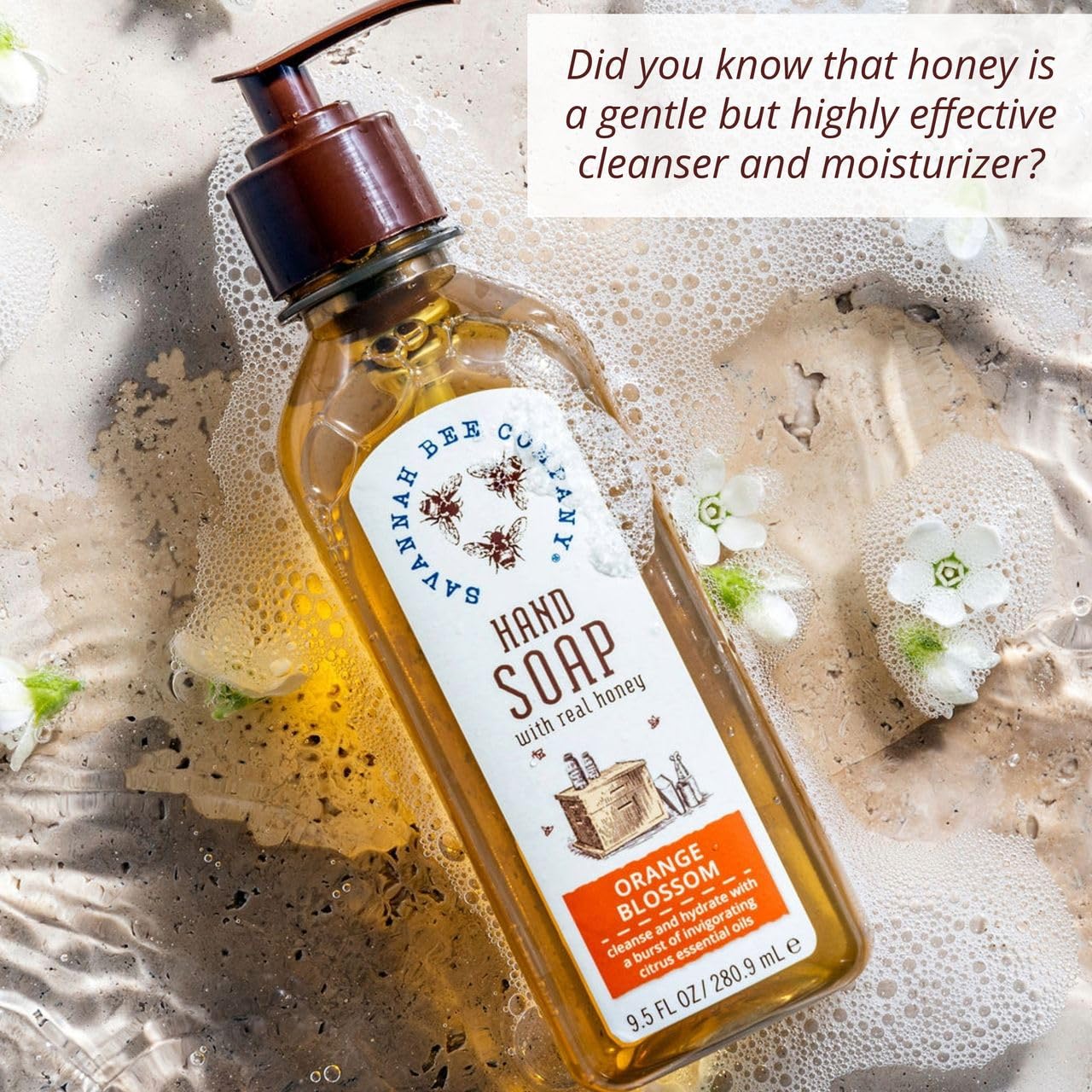 Savannah Bee Company Liquid Hand Soap - Natural Hand Soap with Essential Oils