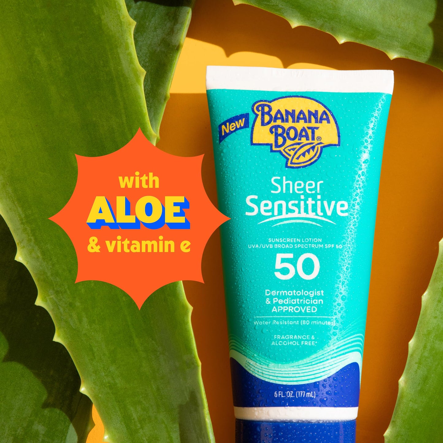 Banana Boat Sheer Sensitive Body Sunscreen Lotion, SPF 50, 6oz Beauty and Personal Care Banana Boat