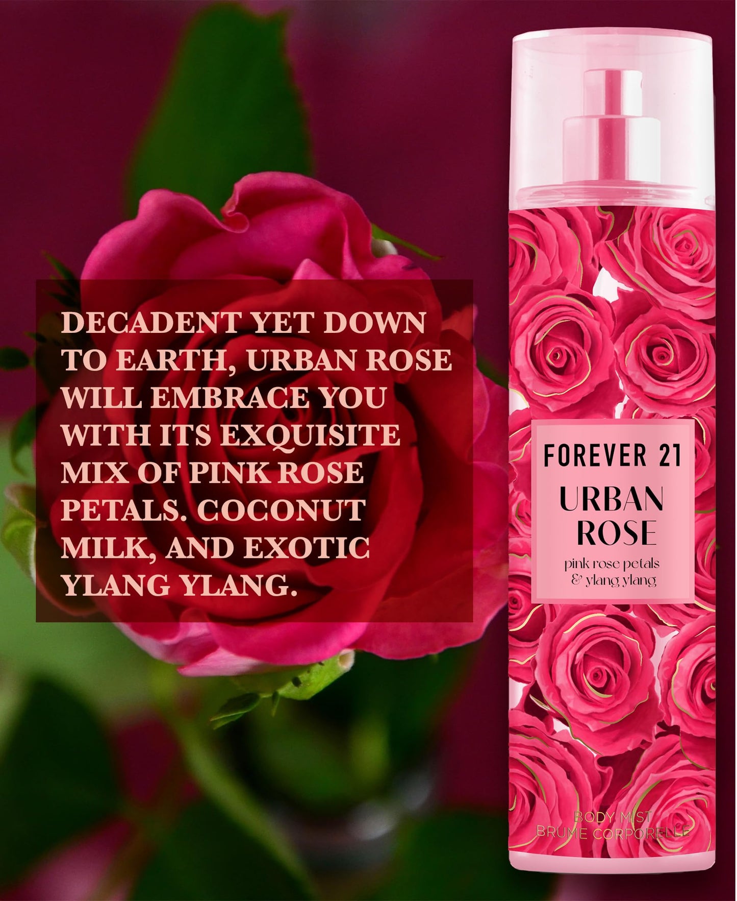 Urban Rose Body Spray, 8 fl. oz., by Forever 21