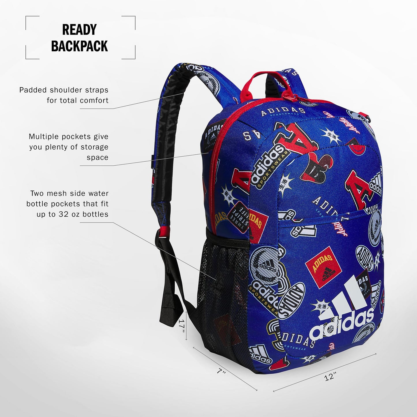 Ready Small Backpack for women and men, durable laptop bag for work