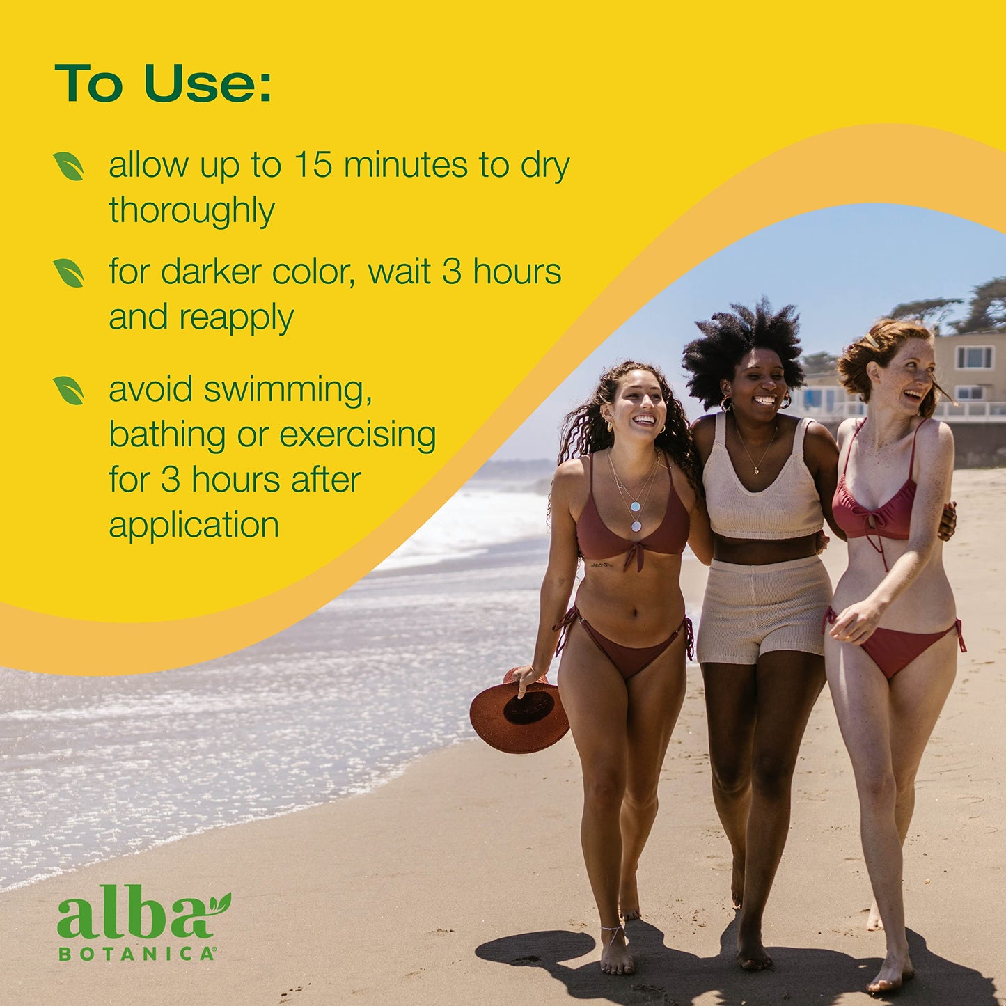 Alba Botanica Sunless Tanner, Gradual Bronzing Moisturizer, with Vitamin C and Shea Butter, 4 Oz (Packaging May Vary)