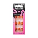 KISS imPRESS Press-On Manicure Halloween, Orange, Medium Length, Coffin Shape, PureFit Technology, Chip Proof, Smudge Proof, Waterproof, Prep Pad Beauty & Personal Care imPRESS