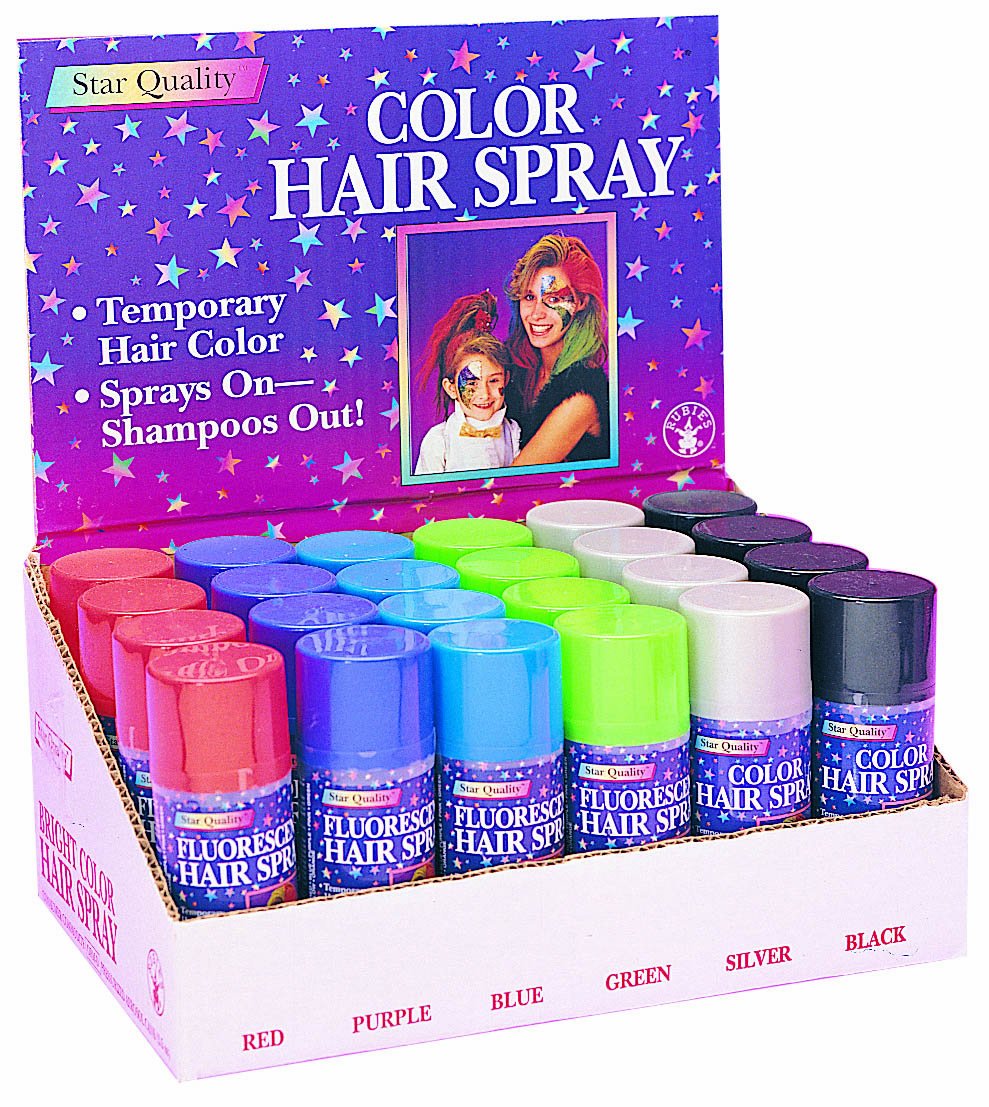 Rubies Blue Haircolor Costume Hairspray for Adults, Unisex 3 Ounces