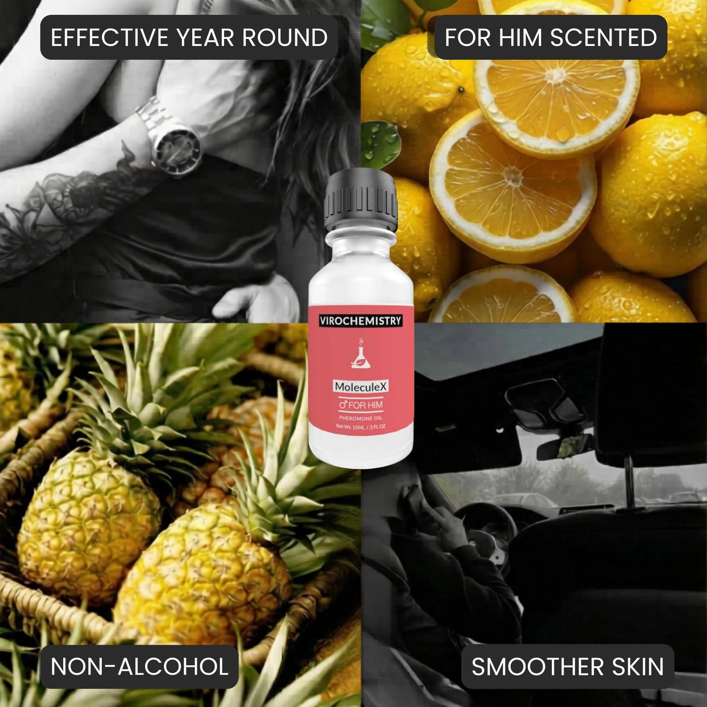 Pheromones to Attract Women for Men (Molecule X) Cologne Oil - Bold, Extra Strength Human Pheromones Formula by ViroChemistry - 15ml Concentrate Beauty & Personal Care VIROCHEMISTRY