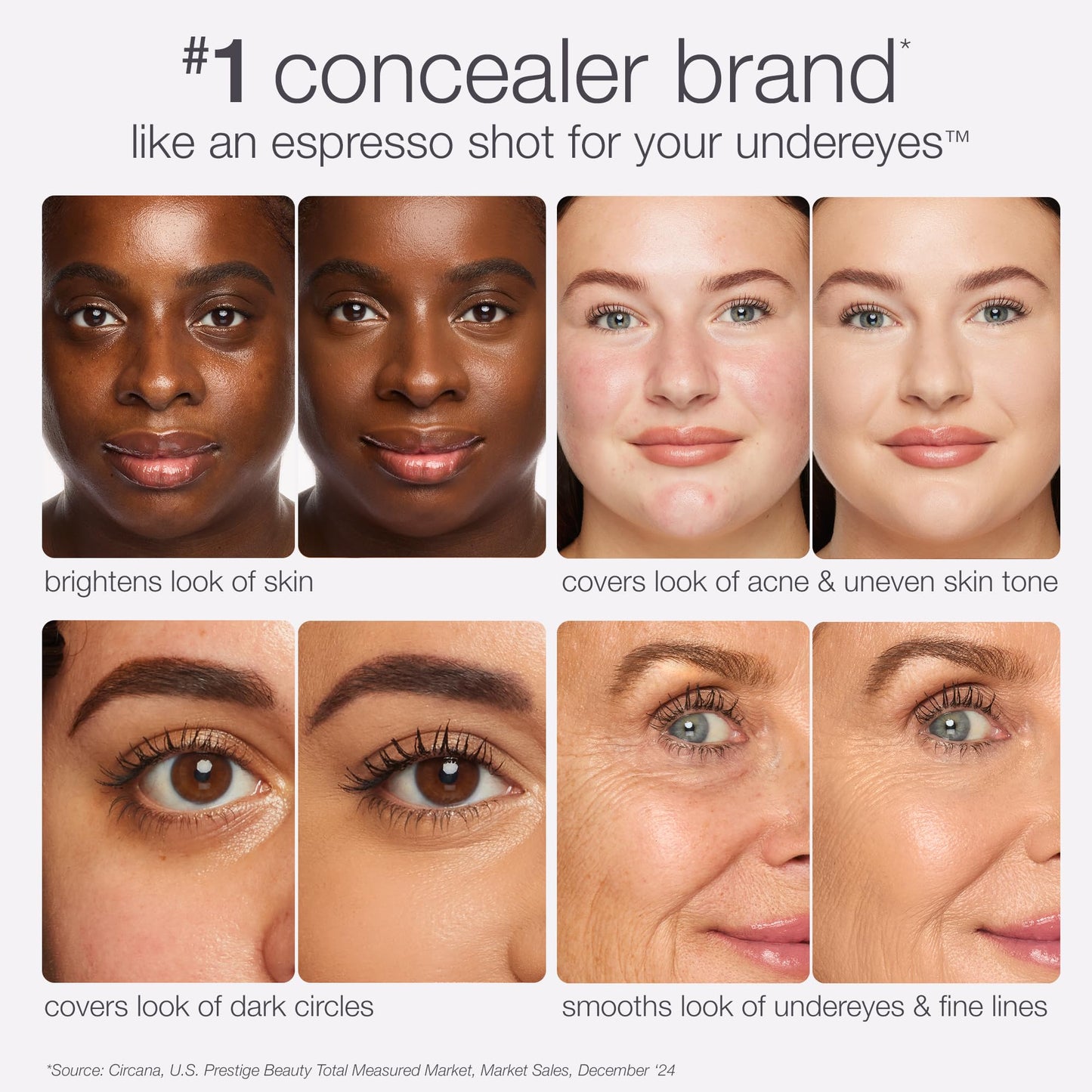 tarte shape tape creamy concealer - Full Coverage Makeup with Built-In Eye Cream, 24HR Hydrating Natural Moisturizing Matte Finish for Redness & Fine