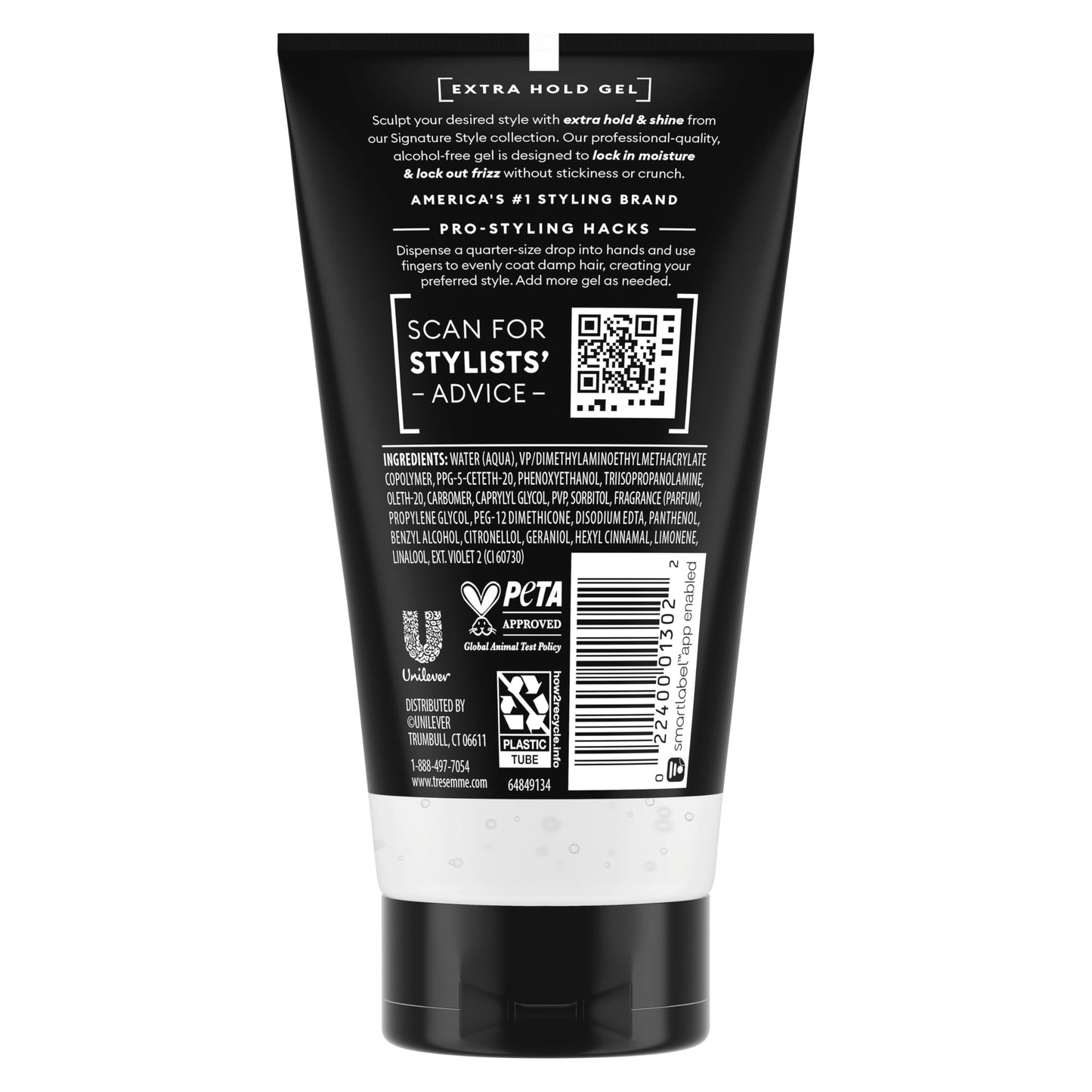TRESemmé Alcohol-Free Gel Extra Hold for 24H Frizz Control, with Pro Lock Technology, 5 oz Beauty and Personal Care TRESemmé