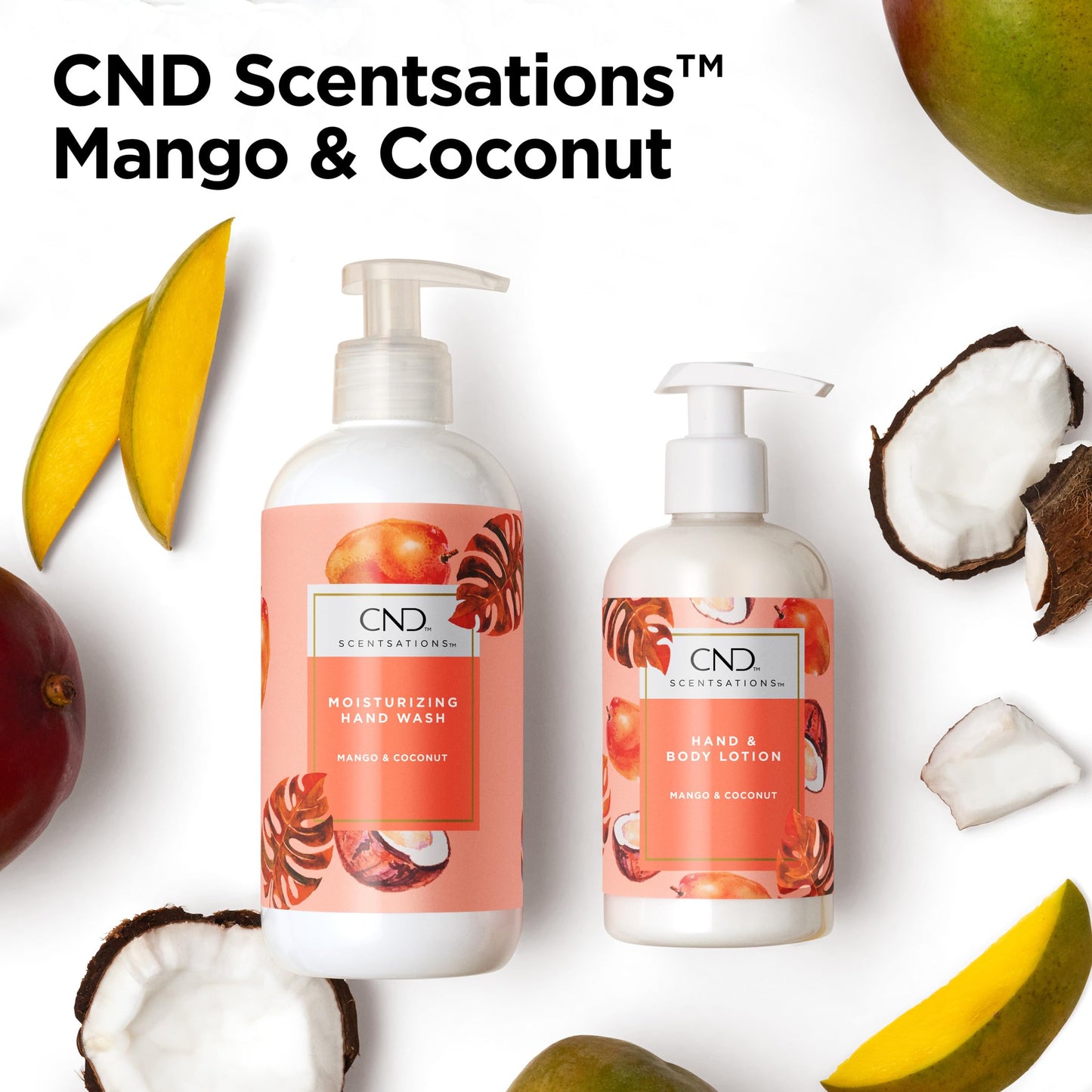 CND Scentsations Hydrating Hand & Body Lotion, Lotion for Dry Skin, Moisturizing Formula for Healthier, Softer Skin, Nice Scented, Mango & Coconut