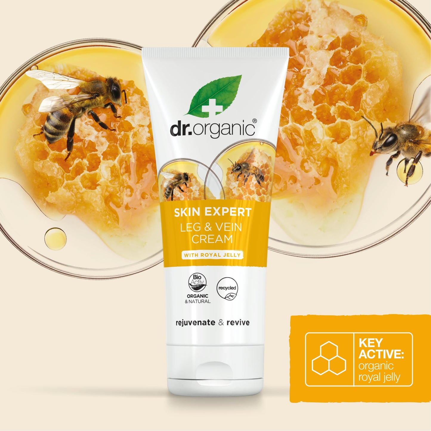 Dr Organic Royal Jelly Leg & Vein Cream 200ml by Dr. Organic