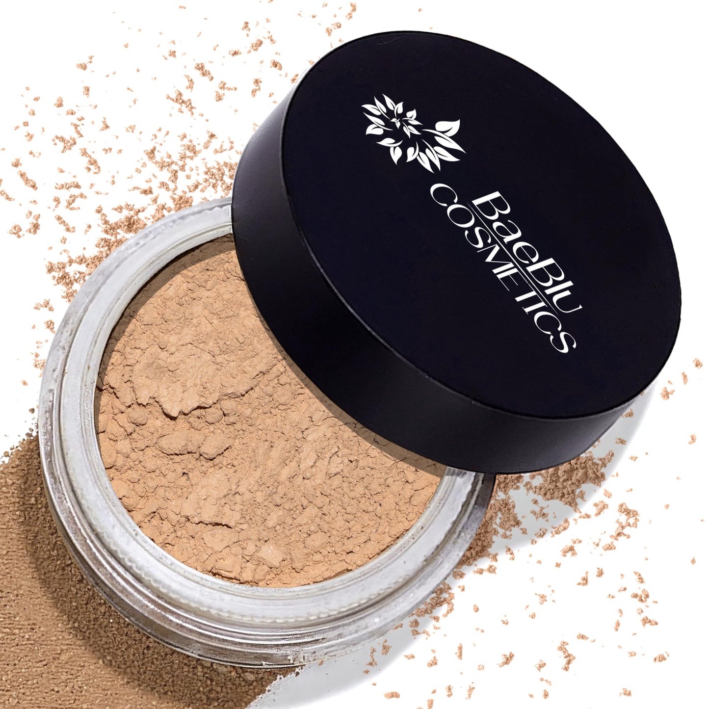 BaeBlu InstaFame Loose Powder Foundation, Create - Full Coverage Matte Natural Mineral Foundation for Sensitive & Acne-Prone Skin - Non-Nano Zinc