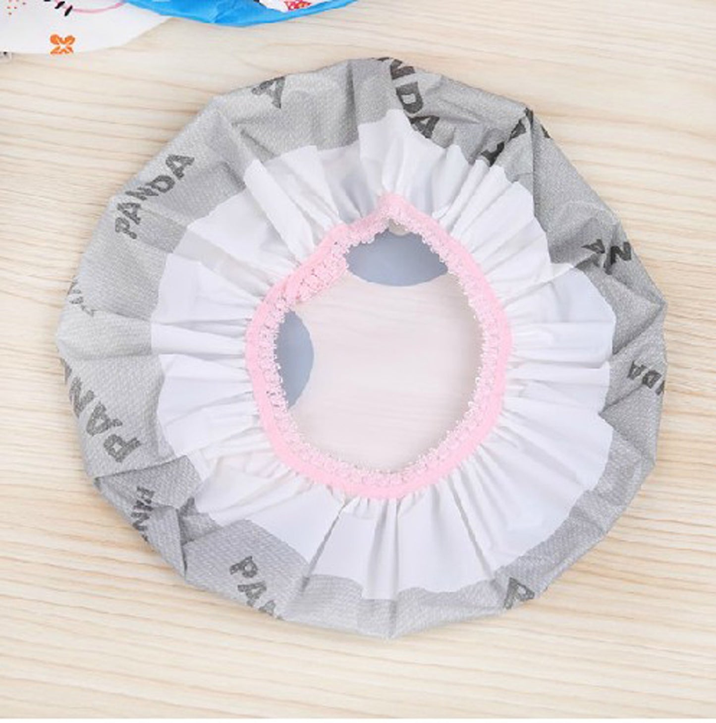 IXIAOPET Cute Cartoon Waterproof Elastic Shower Cap Bath Cap,Pack of 3 Pcs(Panda+Elephant+Lion)