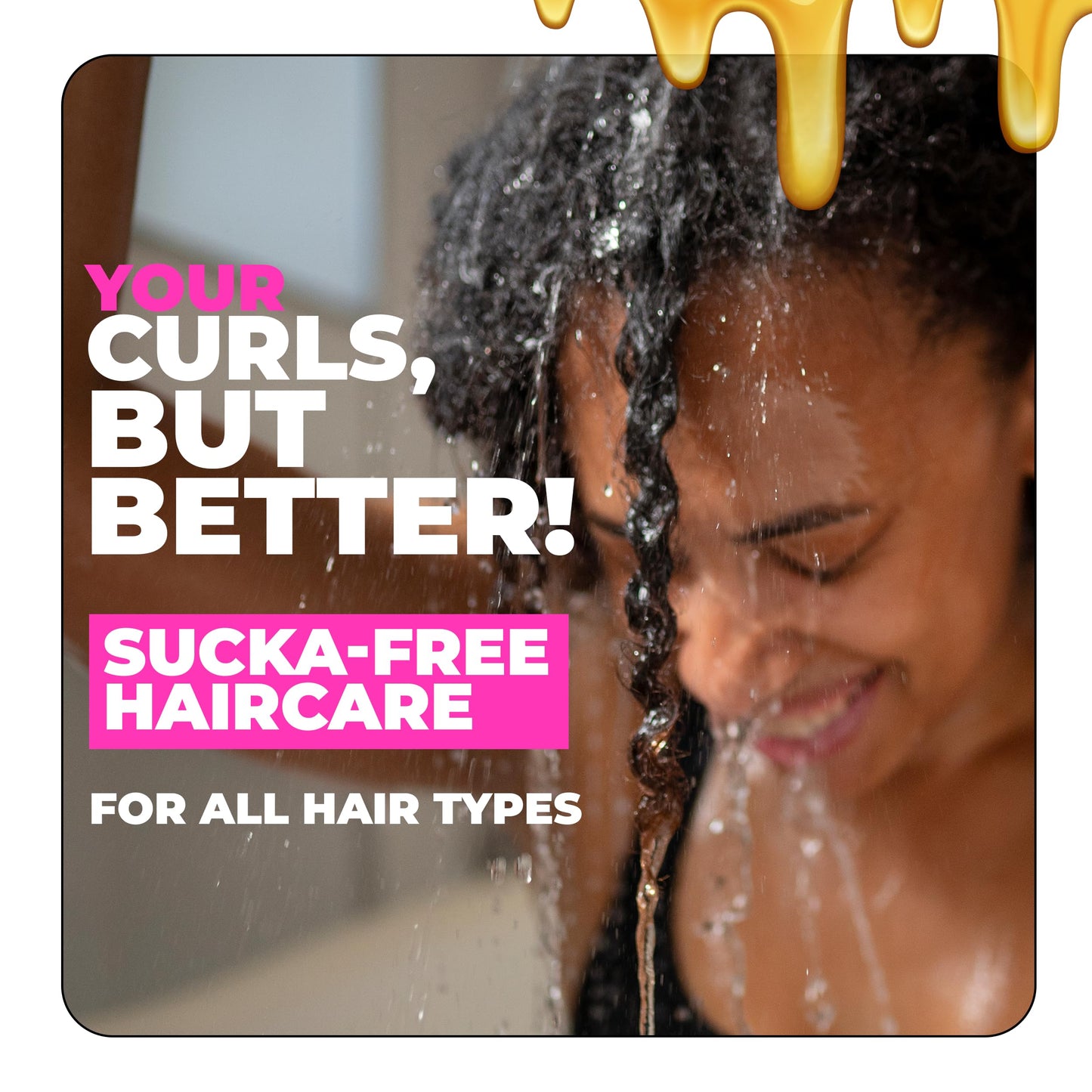 The Doux Curl Cream for Curly Hair with Honey, Aloe & Keratin - Curl Defining Custard for Frizz Control, Moisture & Shine Bee Girl Honey Custard