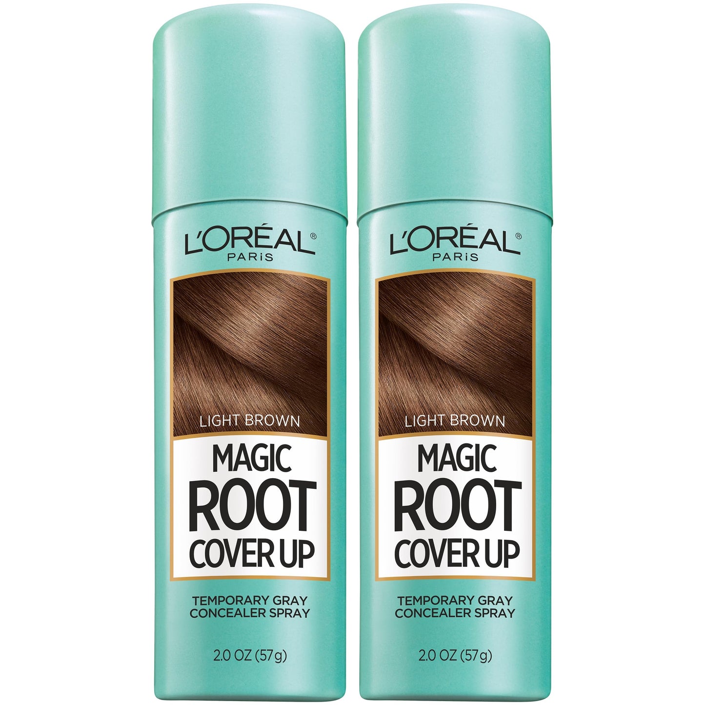 L'Oreal Paris Magic Root Cover Up Gray Hair Spray, 100% Gray Hair Coverage with Buildable, Lightweight, Transfer-Resistant, and Temporary Formula
